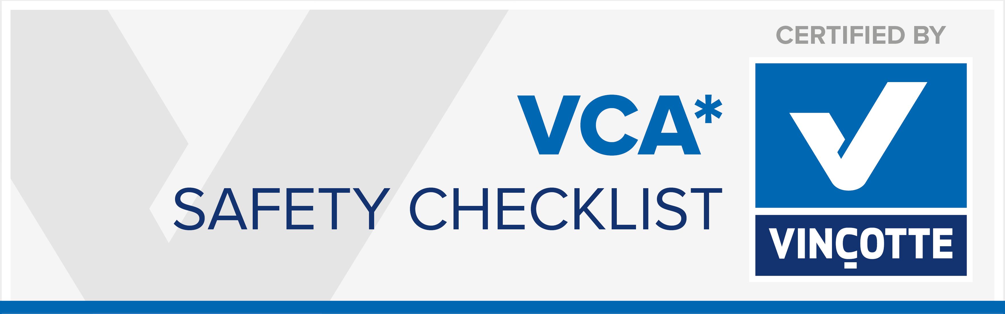 VCA Safety Checklist certificaat